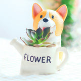 Maxbell Home Garden Flower Succulent Bonsai Trough Box Cute Dog Plant Bed DIY Pot