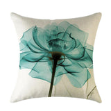 Max Flowers Cotton Linen Soft Square Throw Pillow Case Cushion Covers  H