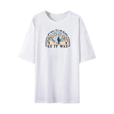 Maxbell Women T Shirt Fashion Streetwear Short Sleeve Tops for Fishing Street Office XL