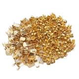 Maxbell Set of 300 Zipper Repair Kit, U Shaped Components Replace Open End, U Shaped Golden