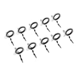 Maxbell 10pcs Fishing Rod Guide Eyes Ceramic Ring DIY Rod Building Component Size 16