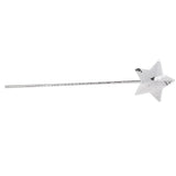 Maxbell Plastic Sequin Star Princess Wand Girls Party Birthday Magic Scepter Silver