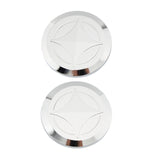 Maxbell 2x Aluminum Frame Plug Cap Cover Guard for Honda GB350S Silver