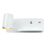 Maxbell Light with USB Port Cordless Charging Indoor Spotlight Adjustable White Left