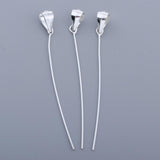 Maxbell 3pcs Pendant Clasp Buckle Connectors for Necklace DIY  silver