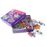 Maxbell 36 Pieces Kids Wooden Animals Puzzles Jigsaw Early Learning Educational Toy