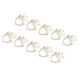 Maxbell 10x Handmade Fashion Hollow Palm Earing Pendant DIY Jewelry Findings Gold