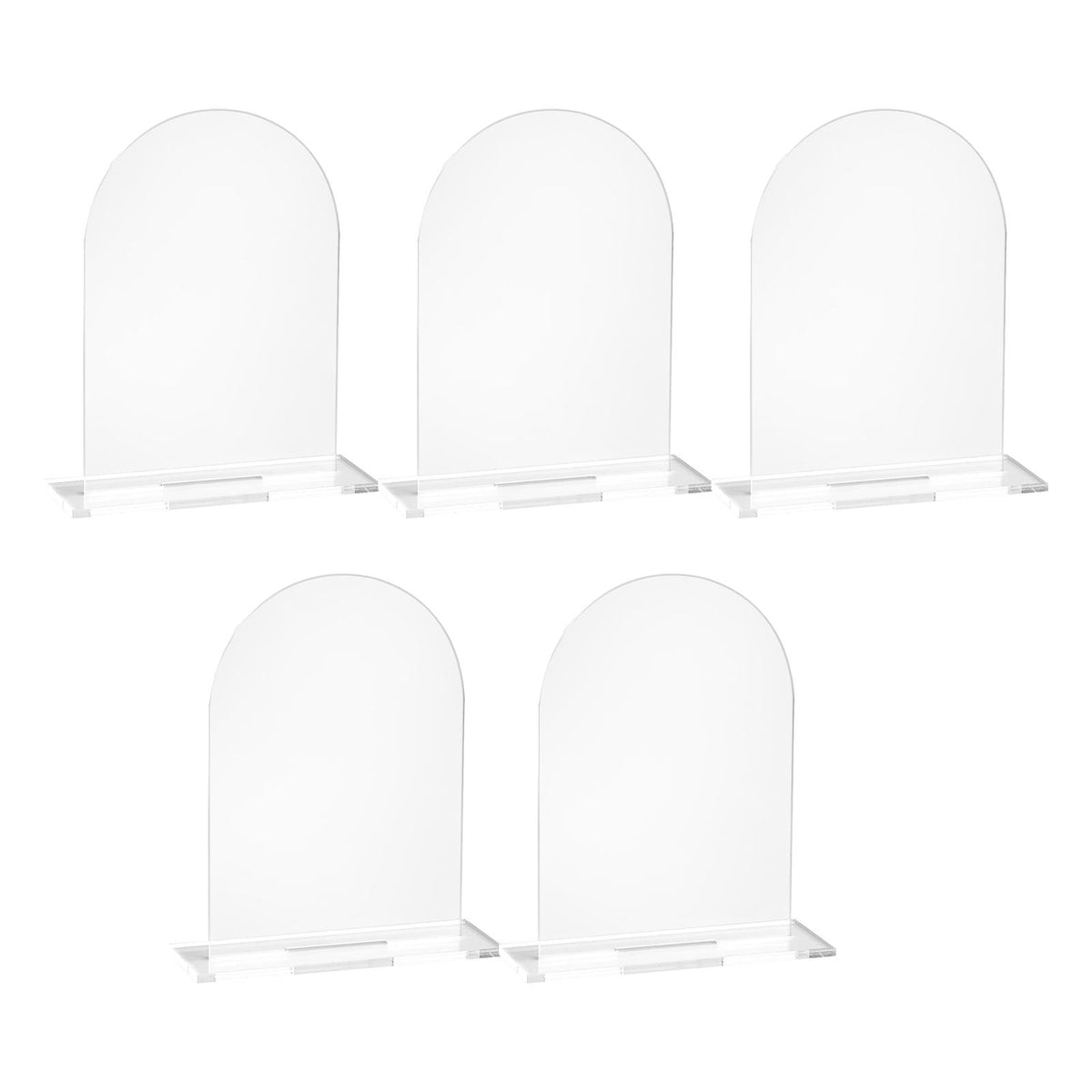 Maxbell 5Pcs Acrylic Place Cards Table Numbers Sublimation DIY for Wedding Banquet