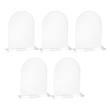 Maxbell 5Pcs Acrylic Place Cards Table Numbers Sublimation DIY for Wedding Banquet
