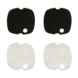 Max 4Pcs Fish Tank External Filter Bucket Replacement Filter Cotton  Black and White