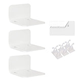 Maxbell Acrylic Floating Shelves Monitor Top Rack for Collectibles Plants White