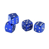 Max 4 Pieces Dice Dust Valve Caps Novelty Fun Retro Auto Car-styling Blue