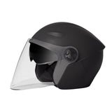 Maxbell Universal Motorcycle Helmet 2 Visors for Commuting Cycling Motorbike Black