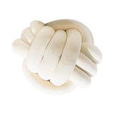 Maxbell Round Knot Ball Pillow Round Photography Props for Home Decoration 22cm Beige