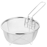 Maxbell Mesh Skimmer Strainer Draining Hot Pot Colander for Deep Frying Chips Salads Large