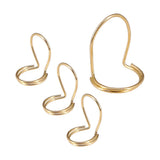 Max 4x Metal Finger Picks Plectrum Thumb Pick fo Ukulele Bass Guitar Gold