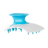 Maxbell Silicone Hair Scalp Massager Wet Dry Scrubber for Remove Dandruff Pet blue