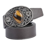 Maxbell Waist Belt for Men Casual 1.5" (38mm) Wide PU Leather Fashion 47" Long Coffee