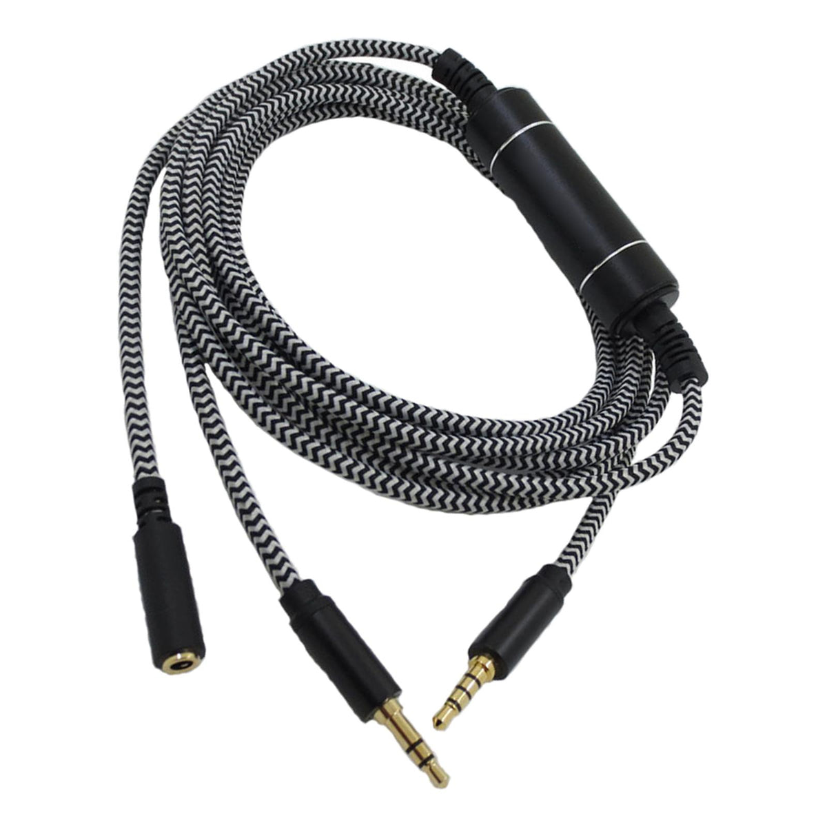 Maxbell 3.5mm Audio Cable Metal Male to Female 2.5M Length for TV speakers