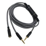 Maxbell 3.5mm Audio Cable Metal Male to Female 2.5M Length for TV speakers