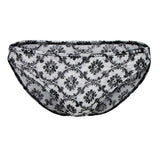Maxbell Sheer Floral Lace Panties Stretchy Low Rise Briefs Underwear Black XL