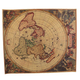 Maxbell Retro World Map Kraft Paper Nautical Chart D