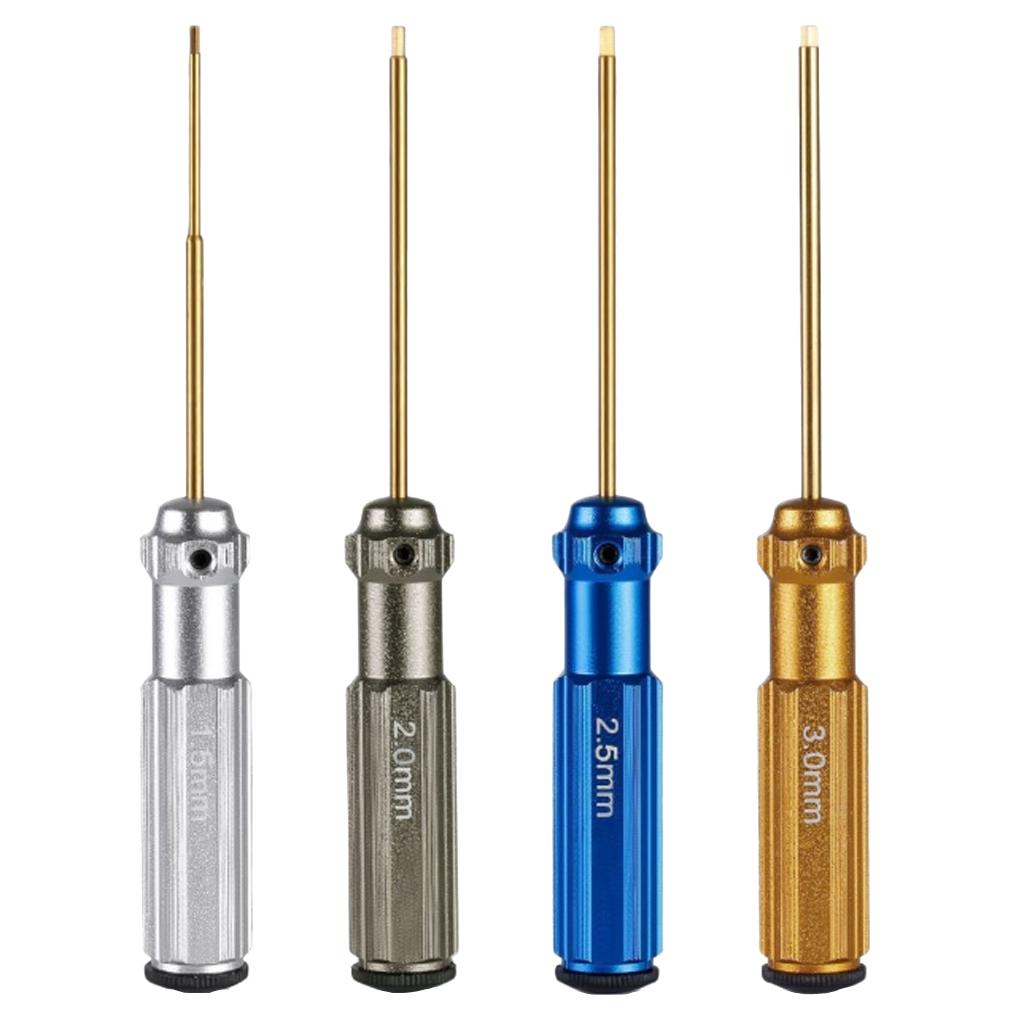 Maxbell 4 Pcs Assorted Color Hex Screwdriver 1.5mm 2.0mm 2.5mm 3mm Disassembly Tools