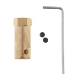 Max Metal 30mm Brass Hexagonal Coupler Shaft Motor Flexible Clutch & Wrench Set