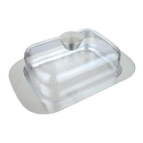 Maxbell Stainless Steel Butter Dish Serving Tray stainless steel  with lid Style02