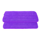 Max 2 Pieces Polyester Fiber Free Hand Washing Spray Mop Cloth Purple