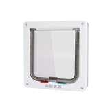 Maxbell Portable Cat Dog Doors Puppy Gate Cat Doors for Window & Wall Indoor Outdoor White