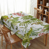 Max Tropical Plants Crane Printed Tablecloths Waterproof Polyester 140*260CM F