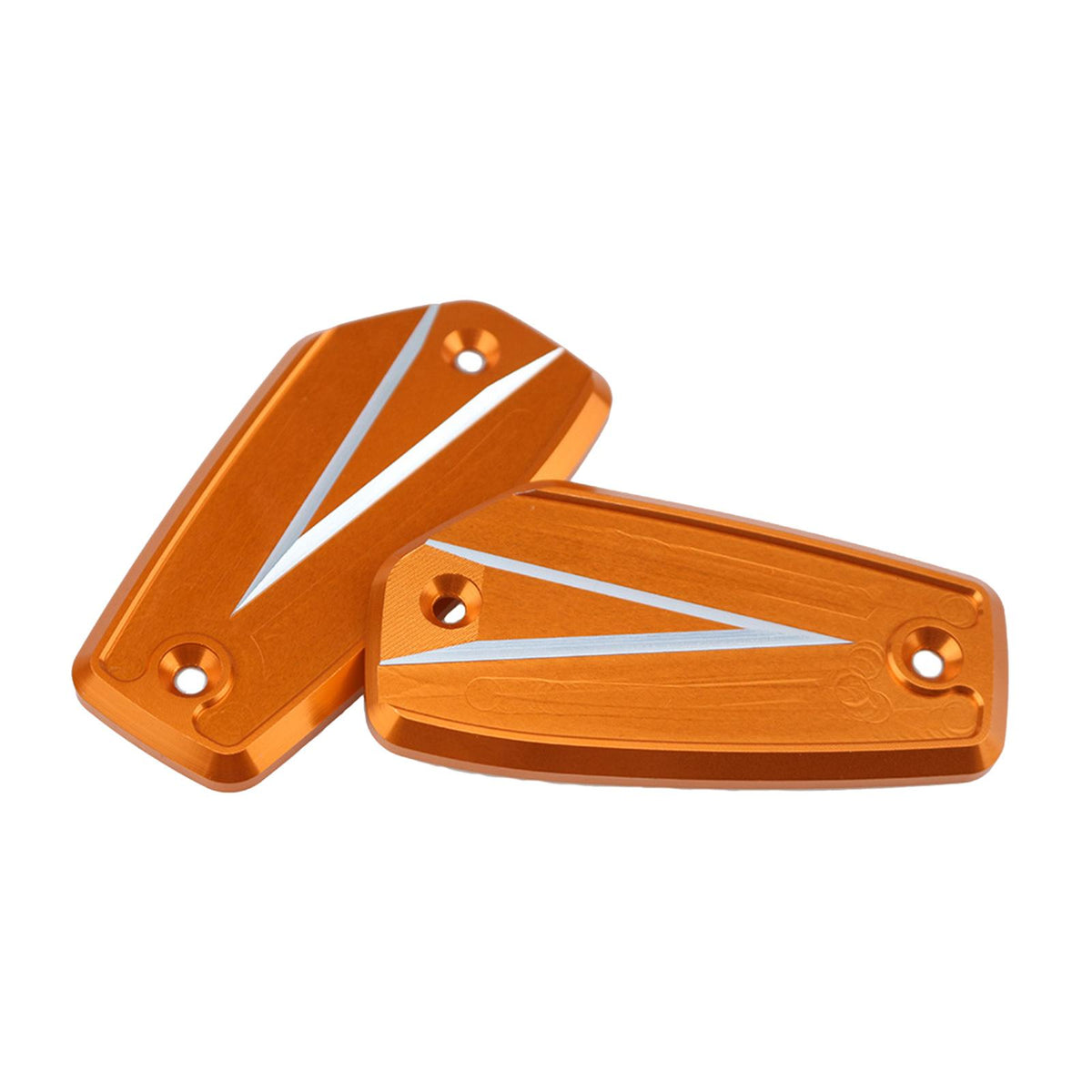 Maxbell 1 Pair Front Brake Fluid Reservoir Cover Fit for HAYABUSA GSX1300R 2021-2022 Orange