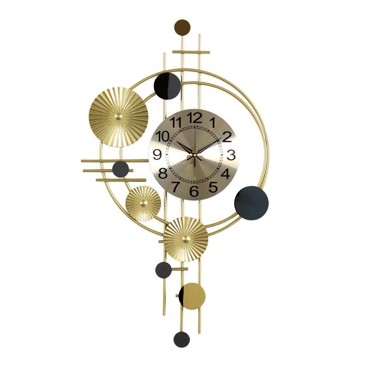Maxbell Wall Clock Ornament Decorative Hollow Out Silent for Dining Room Apartment