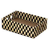 Maxbell Cardboard Cat Scratcher Box Scratching Board for Small Medium Cat Kitten Yellow