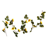 Max Artificial Flower Front Door Wall Wreath Garland Sunflower vine_1.8m