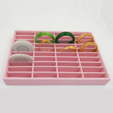 Max Men Women Bangle Bracelet Trays 40 Slot Compartment Box Showcase Pink