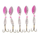 Max 5X Metal Fishing Lures Spinnerbait Bass Mandarin Fish for Ocean Lake River D