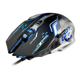Max ABS Plastic Wired Gaming Mouse LED Optical USB Computer Mouse (Black)