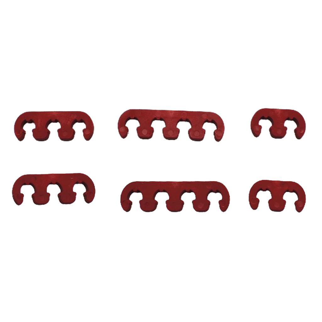 Maxbell Red Spark Plug Wire Cable Dividers 7mm 8mm 9mm Universal Fit For Chevy Ford
