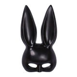 Maxbell Rabbit Ears Mask Women's Bunny Costume Masks Funny for Masquerade Theaters Black