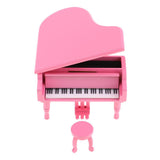 Max Classical Miniature Piano Music Box with Bench Pink City of the Sky