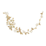 Max Elegant Bridal Pearls Beads Crown Headband Party Flower Hair Band Headwear