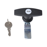 Max Maxb Safe Garage Door Opener T Handle Locking w/2 Keys for Toolbox Cabinet Black