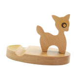 Max Solid Wood Animal Moible Phone Holder Desk Stand Holder for Phone Tablets Deer
