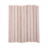 Maxbell Round Balsa Wood Stick Unfinished Woodcraft Stick Dowel Rod 10 Pieces 110mm