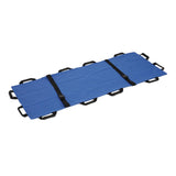 Maxbell Folding Soft Stretcher with 12 Handles for Moving Lifting or Transfer Clinic Blue