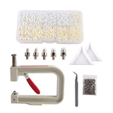Maxbell Pearl Handmade Setting Machine Handmade DIY Craft Accessories for Cap Punch White Beige