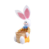 Maxbell Funny Easter Rabbit Basket Eggs Candy Gift Basket Crafts Decoration Home Yellow Pants