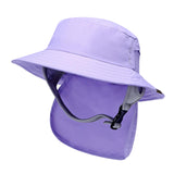 Maxbell Surf Bucket Hat with Chin Straps Fisherman for Tourism Water Sports Purple